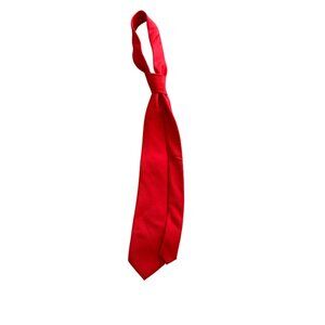 Bright Red Adjustable Statement Tie